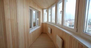 Внутренняя отделка лоджии Кызыл, цена от 212 руб. м2
